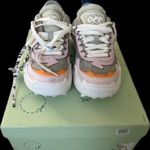 OFF-WHITE C/O VIRGIL ABLOH BEIGE & PINK ODSY 1000 SNEAKERS